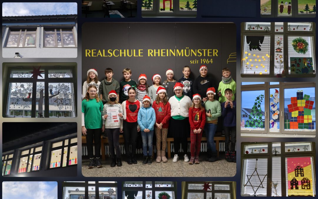 Weihnachtsaktion „Adventsfenster“ der SMV – Preisverleihung durch Marisa Karcher von der Sparkasse Bühl
